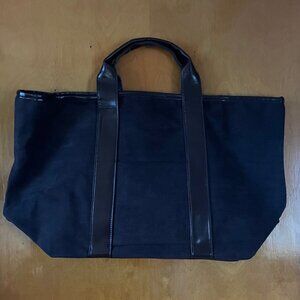 Woman's suede tote bag